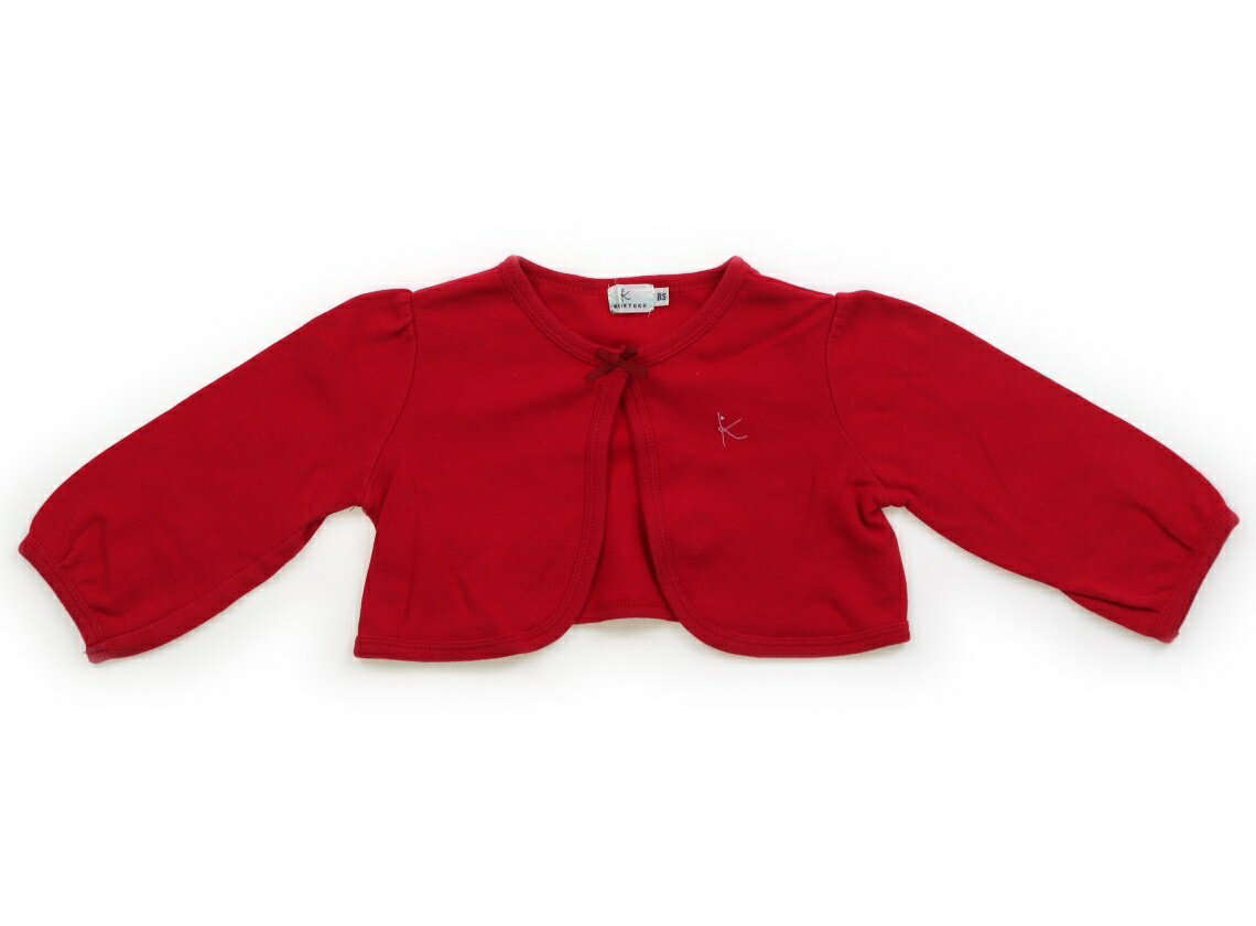 組曲 Kumikyoku カーディガン 70 女の子 レッド 子供服 ベビー服 キッズ アウトレット ユーズド 【中古..