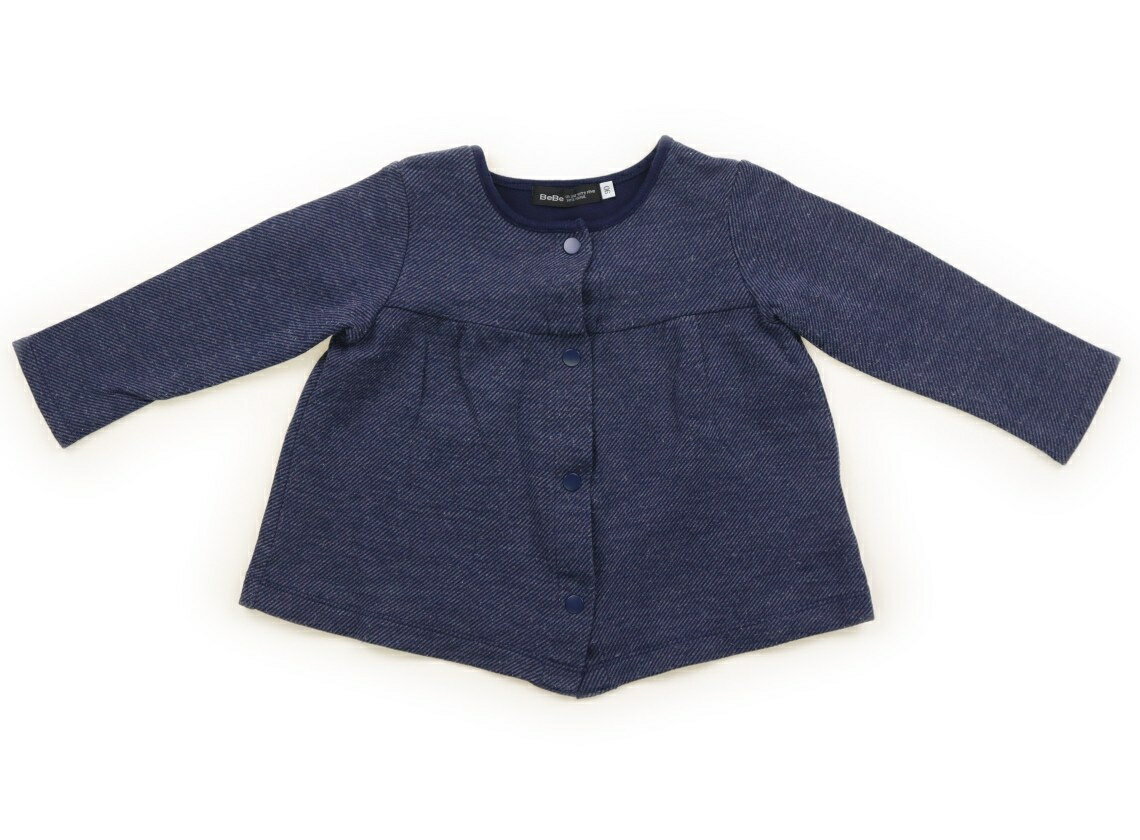 べべ BeBe カーディガン 90 女の子 ネイビー 子供服 ベビー服 キッズ アウトレット ユーズド 【中古】キッズ・ベビー・マタニティ