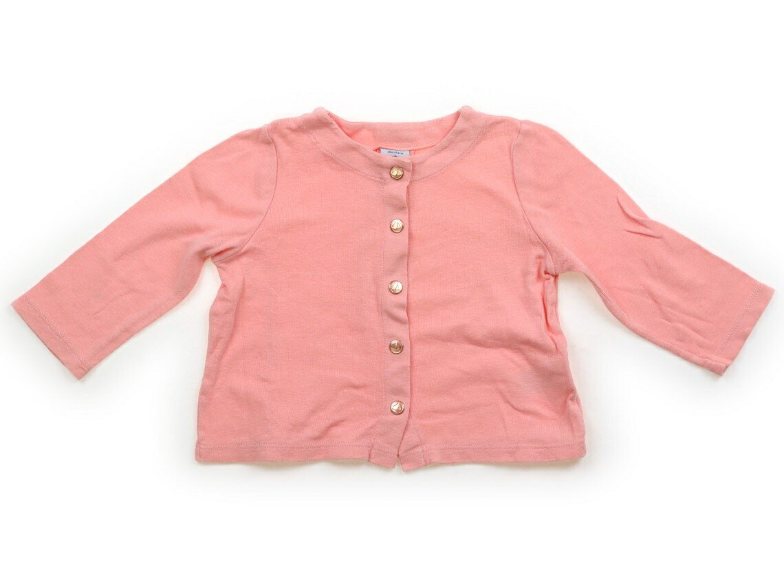 プチバトー PETIT BATEAU カーディガン 80 女の子 コーラルピンク 子供服 ベビー服 キッズ アウトレット ユーズド 【中古】キッズ・ベビー・マタニティ