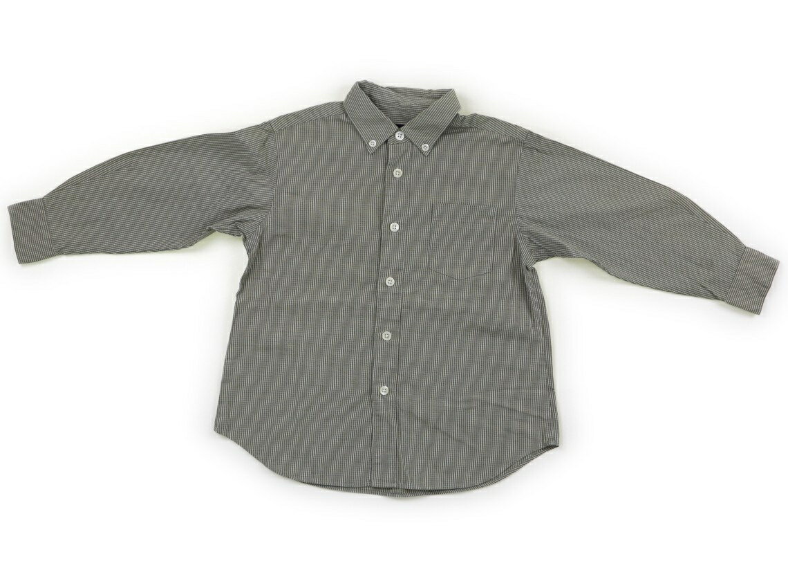 ファミリア familiar シャツ・ブラウス 110 男の子 グリーン、白 子供服 ベビー服 キッズ アウトレット ユーズド 【中古】キッズ・ベビー・マタニティ