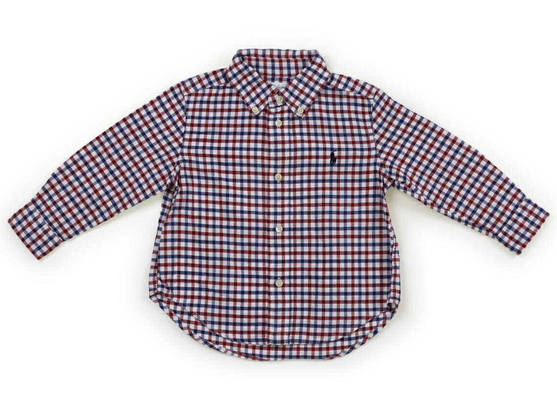 ラルフローレン Ralph Lauren シャツ・ブラウス 80 男の子 トリコロールカラーチェック 子供服 ベビー服 キッズ アウトレット ユーズド 【中古】キッズ・ベビー・マタニティ