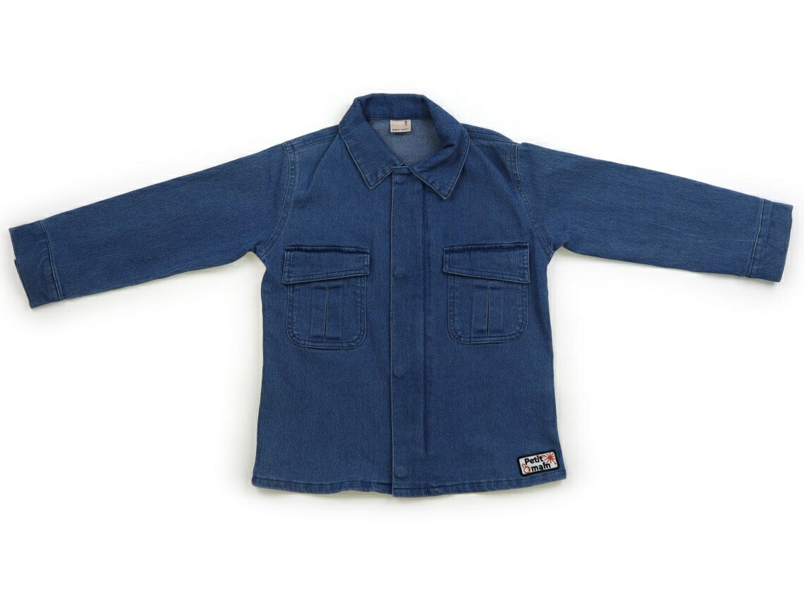 プティマイン petit main ブルゾン・Gジャン 110 男の子 ブルー 子供服 ベビー服 キッズ アウトレット ユーズド 【中古】キッズ・ベビー・マタニ...