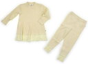 組曲 Kumikyoku 上下セット 100 女の子 クリーム 子供服 ベビー服 キッズ アウトレット ユーズド 【中古】キッズ・ベビー・マタニティ