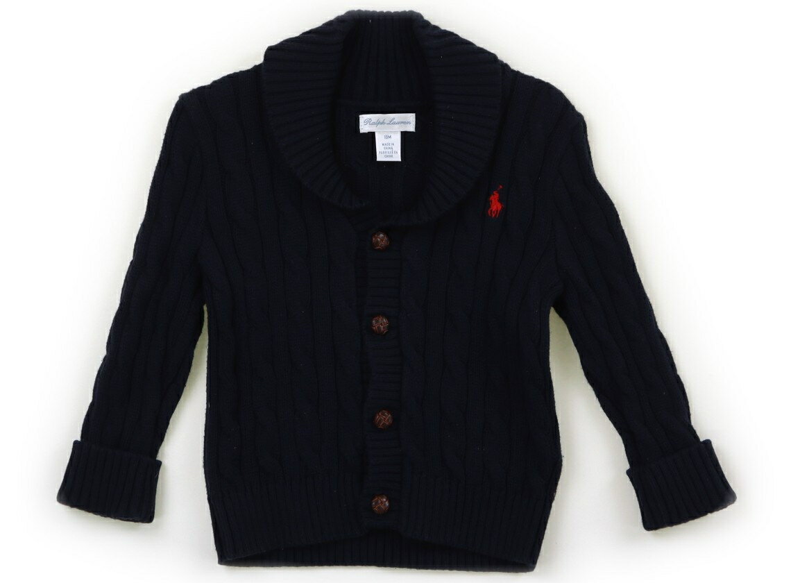 　ブランド 　Ralph Lauren(ラルフローレン) 　カテゴリー 　カーディガン 　サイズ 　80サイズ 　色 　ネイビー 　状態 　★★★ 　記名 　なし 　ジャンル 　Boy 実際のサイズ表記は18M。コットンのニット。部分的に色褪せと毛玉がありますが、まだまだ普段着として活躍してくれそうです。 ＊【状態】【サイズ】に関しての詳しい説明はこちら