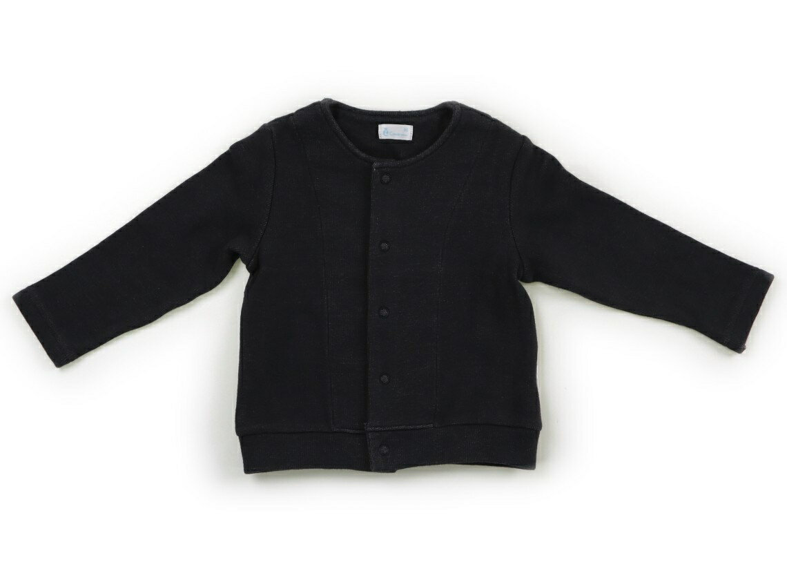 コンビミニ Combimini カーディガン 90 男の子 チャコールグレー 子供服 ベビー服 キッズ アウトレット ユーズド 【中古】キッズ・ベビー・マタニティ