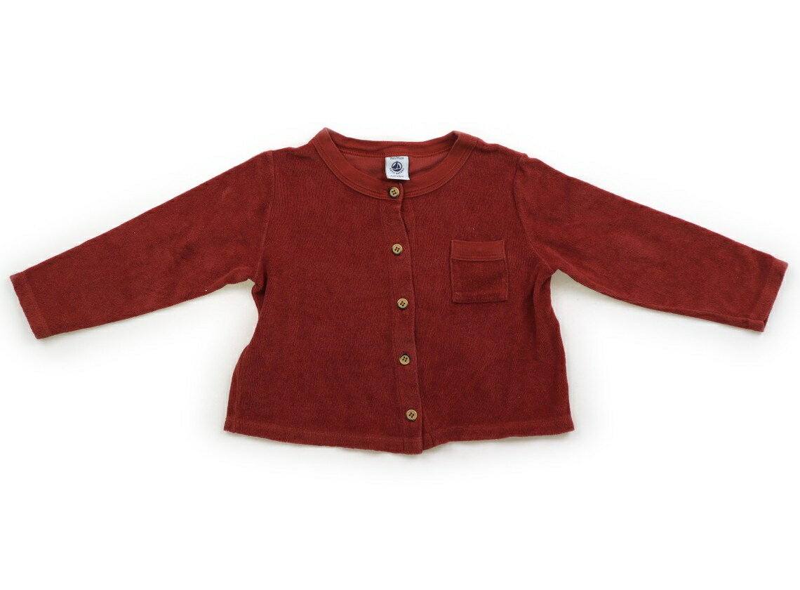 Rakuten - プティマイン petit main カーディガン 95 女の子 ブラウン 子供服 ベビー服 キッズ アウトレット ユーズド 【中古】キッズ・ベビー・マタニティ