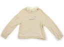 メゾピアノ mezzo piano Tシャツ・カットソー 150 女の子 クリームイエロー 子供服 ベビー服 キッズ アウトレット ユーズド 【中古】キッズ・ベビー・マタニティ