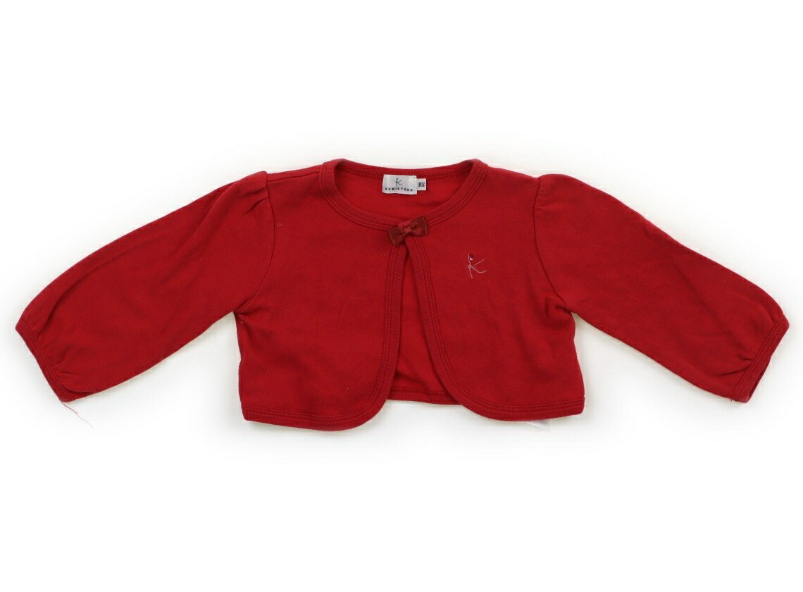 組曲 Kumikyoku カーディガン 70 女の子 赤、リボン 子供服 ベビー服 キッズ アウトレット ユーズド 【中古】キッズ・ベビー・マタニティ