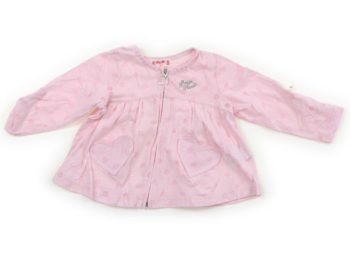 メゾピアノ mezzo piano カーディガン 90 女の子 ピンク、柄 子供服 ベビー服 キッズ アウトレット ユーズド 【中古】キッズ・ベビー・マタニティ