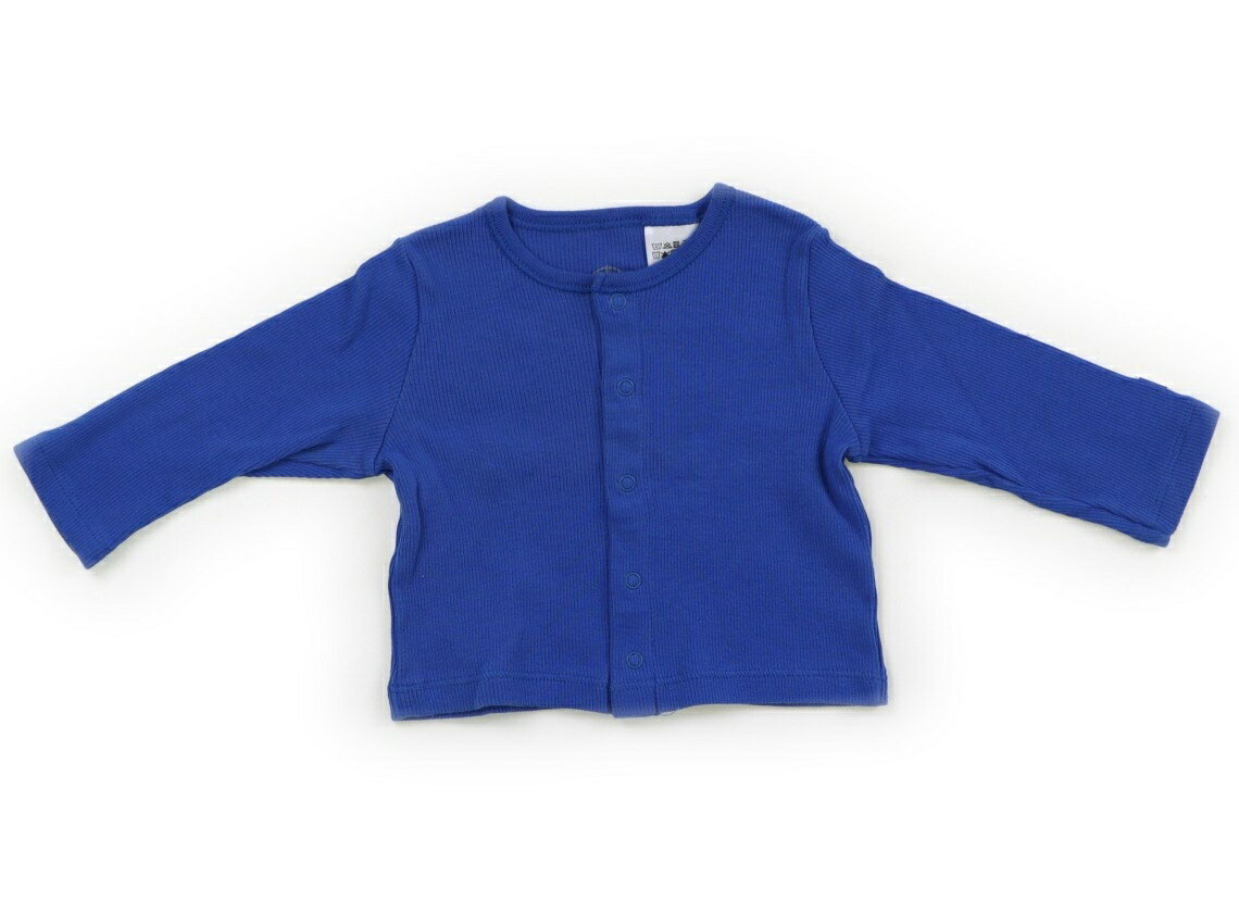 プチバトー PETIT BATEAU カーディガン 60 男の子 ブルー 子供服 ベビー服 キッズ アウトレット ユーズド 【中古】キッズ・ベビー・マタニティ