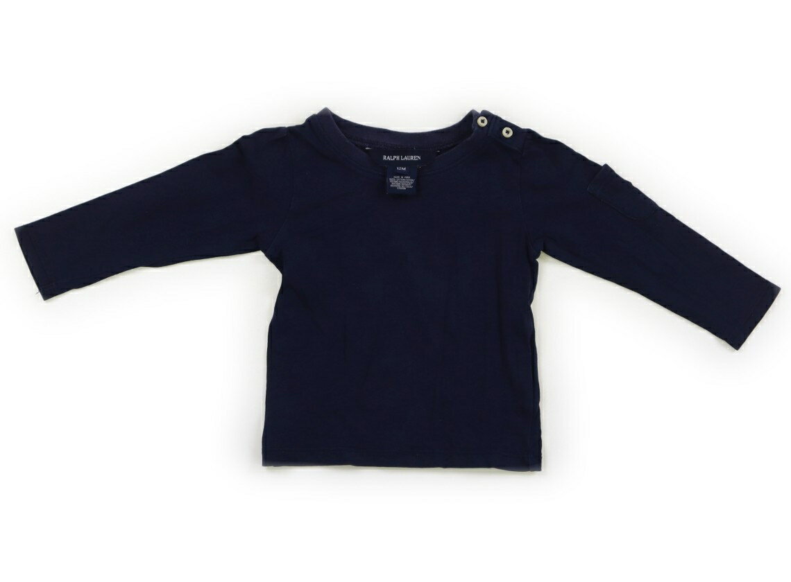 ポロラルフローレン POLO RALPH LAUREN Tシャツ・カットソー 70 女の子 ネイビー 子供服 ベビー服 キッ..