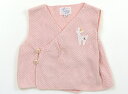 ハッカ HAKKA ベビーベスト 80 女の子 パステルピンク 子供服 ベビー服 キッズ アウトレット ユーズド 【中古】キッズ・ベビー・マタニティ