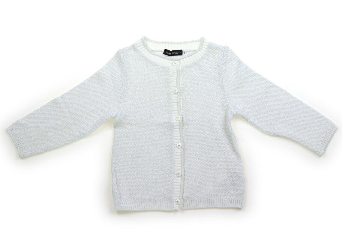 べべ BeBe カーディガン 100 女の子 白、ラメ 子供服 ベビー服 キッズ アウトレット ユーズド 【中古】キッズ・ベビー・マタニティ