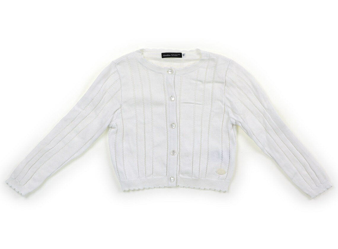 べべ BeBe カーディガン 110 女の子 ホワイト 子供服 ベビー服 キッズ アウトレット ユーズド 【中古】キッズ・ベビー・マタニティ