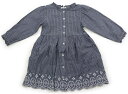 セラフ Seraph ワンピース 120 女の子 紺・白・ストライプ 子供服 ベビー服 キッズ アウトレット ユーズド 【中古】キッズ・ベビー・マタニティ(4)