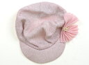 メゾピアノ mezzo piano 帽子 Hat/Cap 女の子 ラメ入りピンク、リボン、パール 子供服 ベビー服 キッズ アウトレット ユーズド 【中古】キッ...