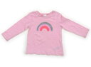 ネクスト NEXT Tシャツ・カットソー 90 女の子 ピンク・スパンコール・虹 子供服 ベビー服 キッズ アウトレット ユーズド 【中古】キッズ・ベビー・マタニティ