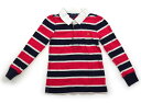ラルフローレン Ralph Lauren Tシャツ・カットソー 120 女の子 ネイビー・ピンク・ホワイトボーダー 子供服 ベビー服 キッズ アウトレット ユーズド 【中古】キッズ・ベビー・マタニティ(4)