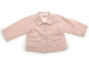 ボンポワン bonpoint ジャケット・ブレザー 80 女の子 パステルピンク×シルバーラメドット 子供服 ベビー服 キッズ アウトレット ユーズド 【中古】...