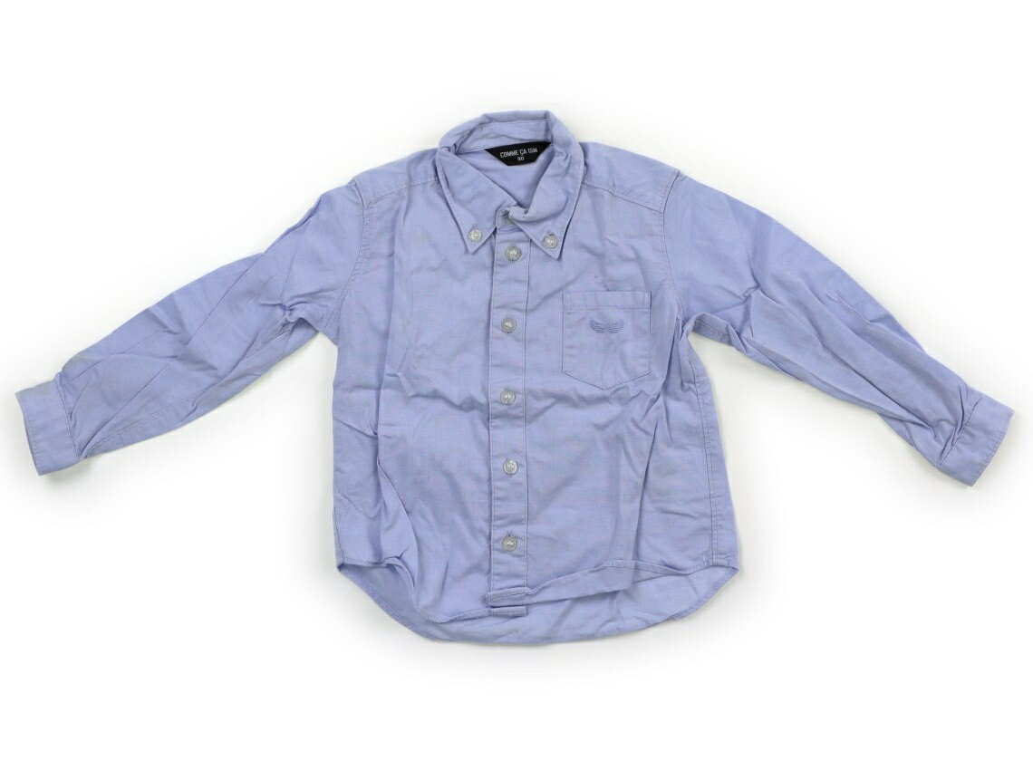 コムサイズム COMME CA ISM シャツ・ブラウス 90 男の子 ライトブルー 子供服 ベビー服 キッズ アウトレット ユーズド 【中古】キッズ・ベビー・マタニティ