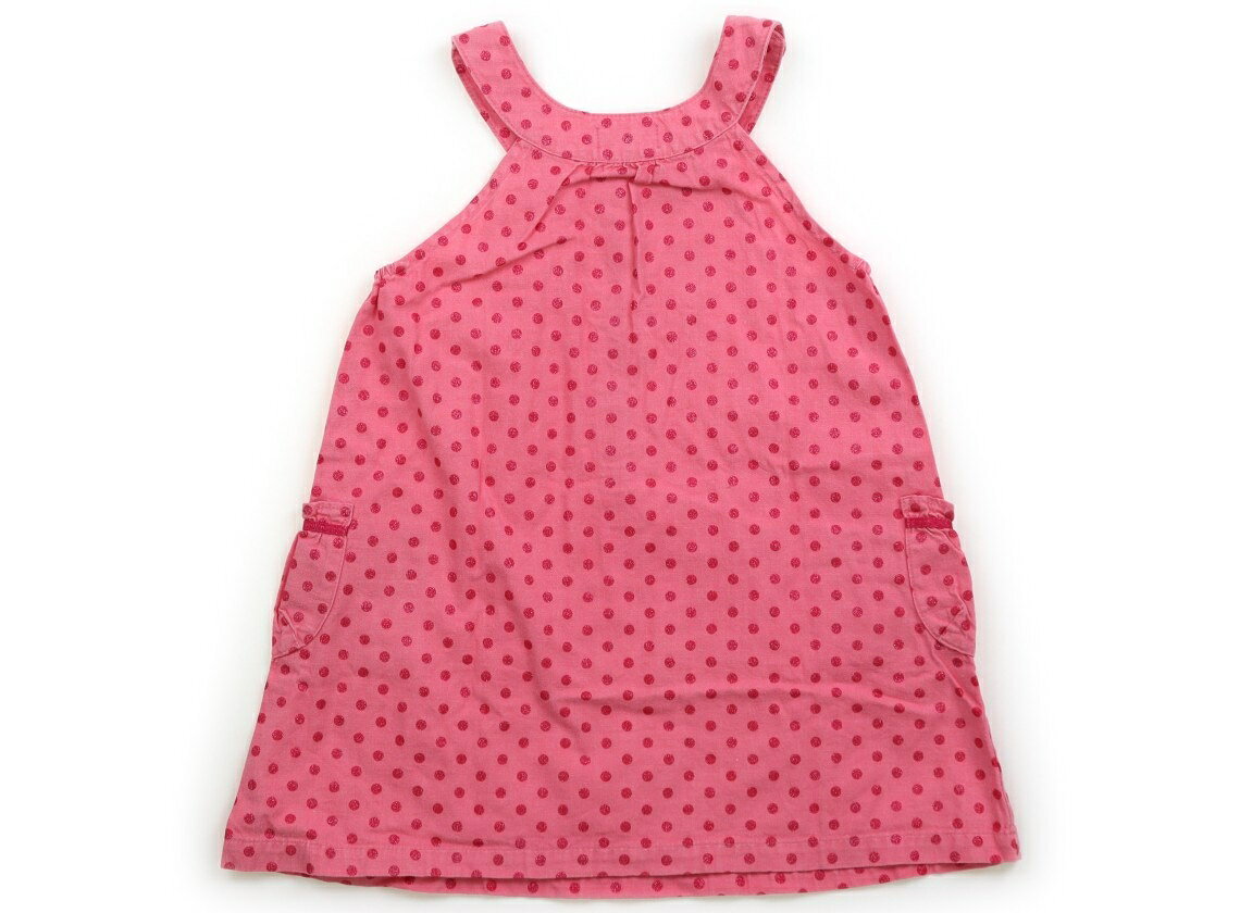 ミキハウス miki HOUSE ジャンパースカート 100 女の子 ドット柄ピンク 子供服 ベ...