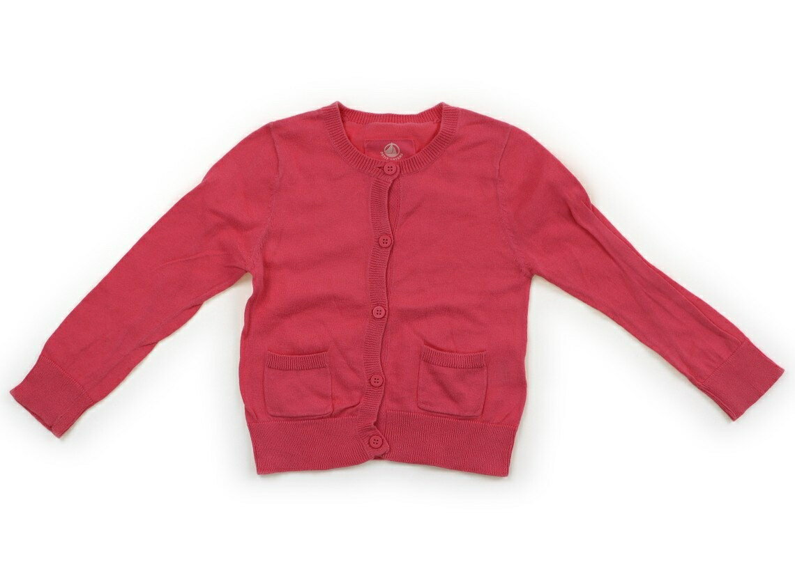 プチバトー PETIT BATEAU カーディガン 100 女の子 ピンク 子供服 ベビー服 キッズ アウトレット ユーズド 【中古】キッズ・ベビー・マタニティ