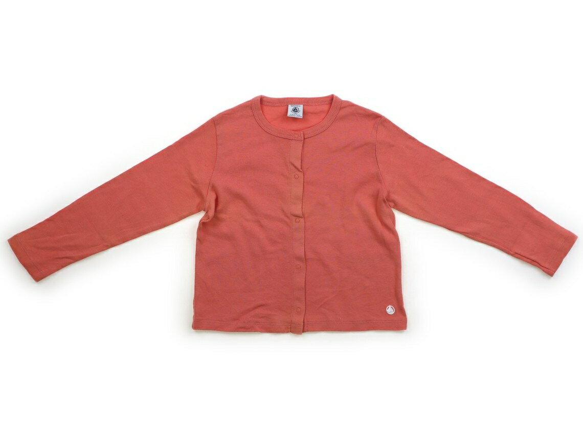プチバトー PETIT BATEAU カーディガン 110 女の子 サーモンピンク 子供服 ベビー服 キッズ アウトレット ユーズド 【中古】キッズ・ベビー・マタニティ