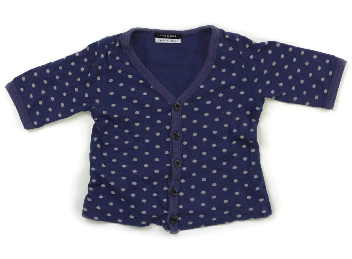Rakuten - フィス FITH カーディガン 80 女の子 ブルー×ホワイトドット 子供服 ベビー服 キッズ アウトレット ユーズド 【中古】キッズ・ベビー・マタニティ