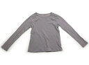 ヴェルボデ VERTBAUDET Tシャツ・カットソー 130 女の子 グレー 子供服 ベビー服 キッズ アウトレット ユーズド 【中古】キッズ・ベビー・マタニティ