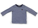 ダブルB Double B Tシャツ・カットソー 70 男の子 ボーダー、白、ネイビー 子供服 ベビー服 キッズ アウトレット ユーズド 【中古】キッズ・ベビー・マタニティ(4)