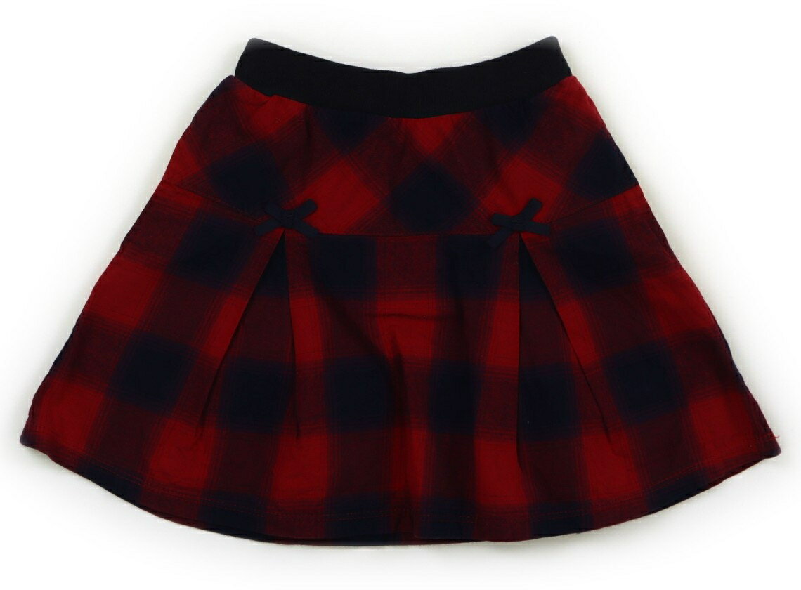 ペアレンツドリーム Parents Dream スカート 100 女の子 レッド×ネイビーチェック 子供服 ベビー服 キッズ アウトレット ユーズド 【中古】キッズ・ベビー・マタニティ