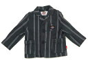 FOキッズ F.O.KIDS ジャケット・ブレザー 95 男の子 モスグレー オフホワイト ストライプ 子供服 ベビー服 キッズ アウトレット ユーズド 【中古...