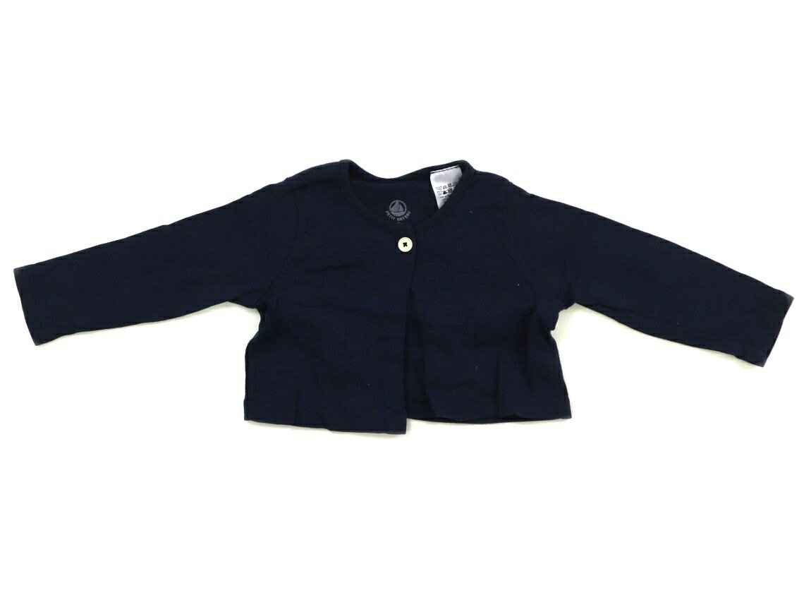 プチバトー PETIT BATEAU カーディガン 70 女の子 ネイビー 子供服 ベビー服 キッズ アウトレット ユーズド 【中古】キッズ・ベビー・マタニティ