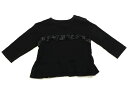 コムサイズム COMME CA ISM Tシャツ・カットソー 90 女の子 ブラック 子供服 ベビー服 キッズ アウトレット ユーズド 【中古】キッズ・ベビー・マタニティ(4)