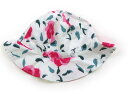 プチバトー PETIT BATEAU 帽子 Hat/Cap 女の子 オフホワイト マゼンタ 深緑 花 子供服 ベビー服 キッズ アウトレット ユーズド 【中古】...