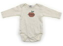 ザラ ZARA ロンパース 80 女の子 きなり地 りんご柄 子供服 ベビー服 キッズ アウトレット ユーズド 【中古】キッズ・ベビー・マタニティ