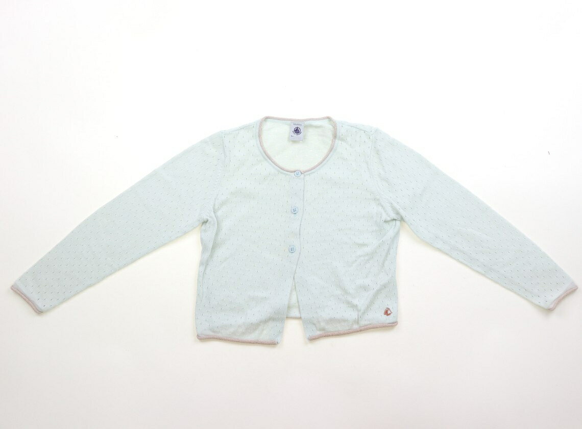 プチバトー PETIT BATEAU カーディガン 110 女の子 薄グリーン 子供服 ベビー服 キッズ アウトレット ..