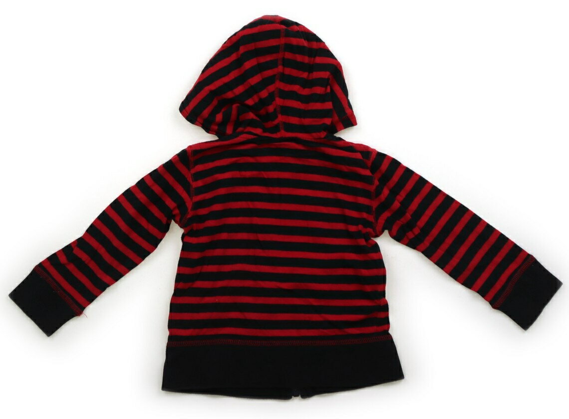 FOキッズ F.O.KIDS パーカー 90 男の子 赤・黒・ボーダー 子供服 ベビー服 キッズ アウトレット ユーズド 【中古】キッズ・ベビー・マタニティ