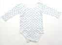 コンビミニ Combimini コンビネゾン 90 男の子 白、青系、星 子供服 ベビー服 キッズ アウトレット ユーズド 【中古】キッズ・ベビー・マタニティ