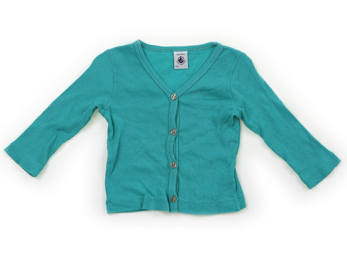 プチバトー PETIT BATEAU カーディガン 70 女の子 緑 子供服 ベビー服 キッズ アウトレット ユーズド 【中古】キッズ・ベビー・マタニティ