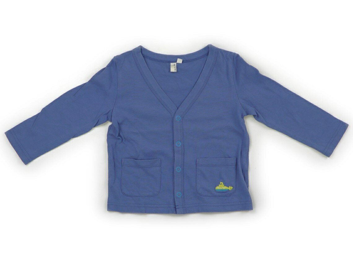 ラーゴム Lagom カーディガン 100 男の子 青系 子供服 ベビー服 キッズ アウトレット ユーズド 【中古..