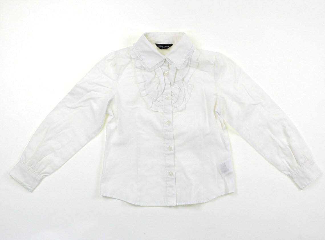 コムサイズム COMME CA ISM シャツ・ブラウス 120 女の子 オフ白、フリル 子供服 ベビー服 キッズ アウトレット ユーズド 【中古】キッズ・ベビー・マタニティ
