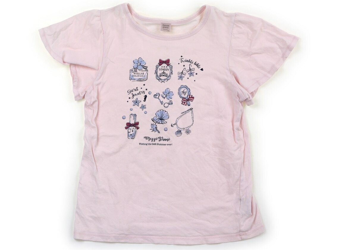 メゾピアノ mezzo piano Tシャツ・カットソー 160 女の子 ピンク 子供服 ベビー服 キッズ アウトレット ユーズド 【中古】キッズ・ベビー・マタニティ