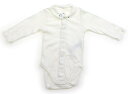 プチバトー PETIT BATEAU ロンパース 60 女の子 ホワイト 子供服 ベビー服 キッズ アウトレット ユーズド 【中古】キッズ・ベビー・マタニティ