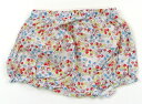 プチバトー PETIT BATEAU ブルマ・ダイパーカバー 60 女の子 白・ピンク青花柄 子供服 ベビー服 キッズ アウトレット ユーズド 【中古】キッズ・...
