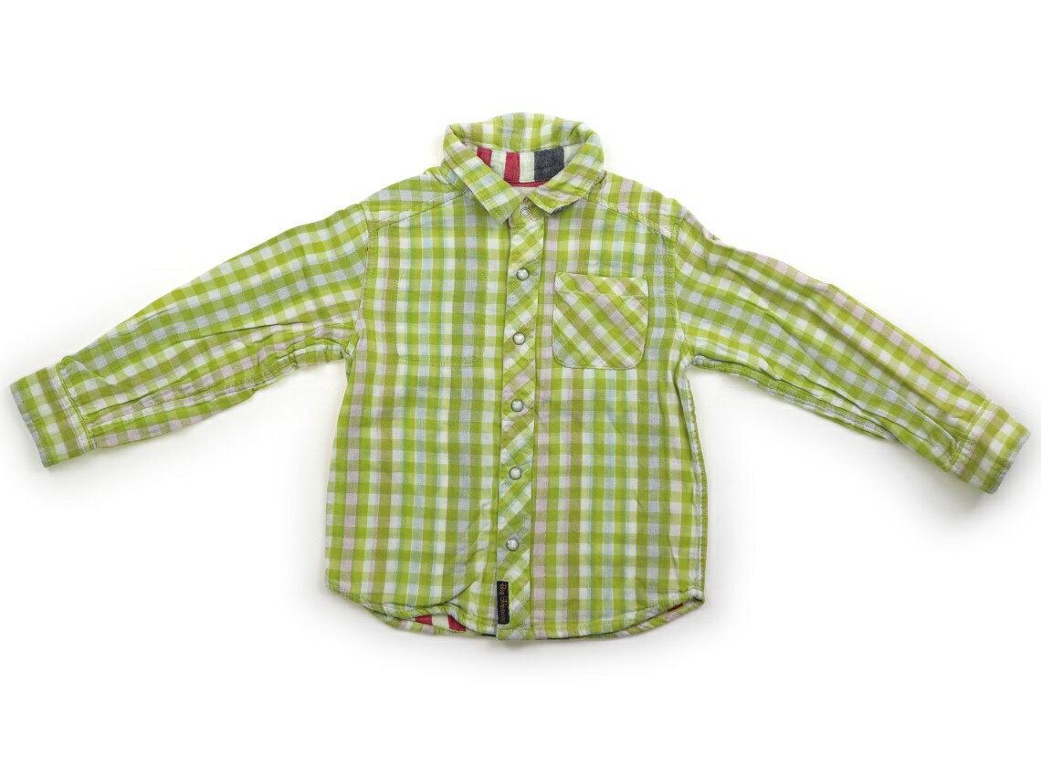 FOキッズ F.O.KIDS シャツ・ブラウス 110 男の子 ギンガムチェックグリーン、ストライプレッドグリーン 子供服 ベビー服 キッズ アウトレット ユーズド 【中古】キッズ・ベビー・マタニティ