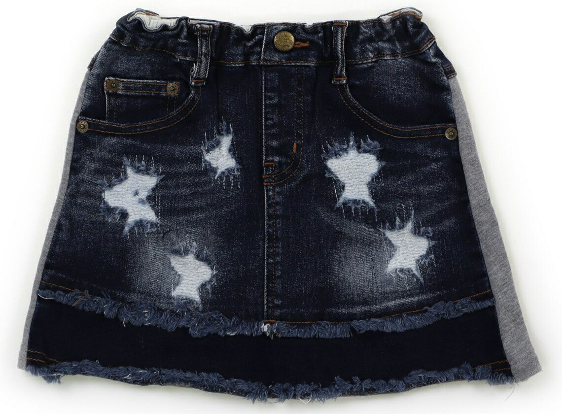 ダディーオーダディー Daddy Oh Daddy スカート 110 女の子 ネイビー・オフ星柄デニム・グレー 子供服 ベビー服 キッズ アウトレット ユーズド 【中古】キッズ・ベビー・マタニティ