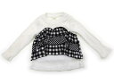 アプレレクール apres les cours Tシャツ・カットソー 100 女の子 ホワイト・ブラック・ギンガムチェック 子供服 ベビー服 キッズ アウトレット ユーズド 【中古】キッズ・ベビー・マタニティ(4)