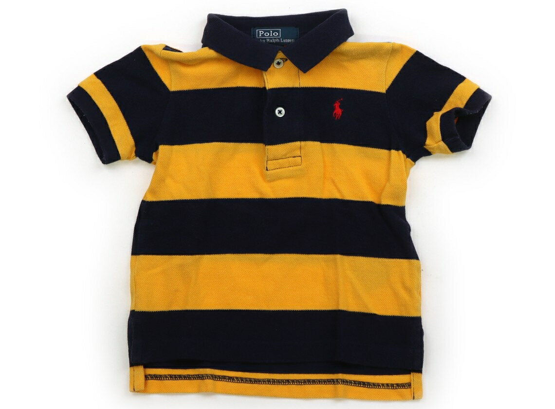 ポロラルフローレン POLO RALPH LAUREN ポロシャツ 80 男の子 ネイビー・イエロー・ボーダー 子供服 ベビー服 キッズ アウトレット ユーズド 【中古】キッズ・ベビー・マタニティ