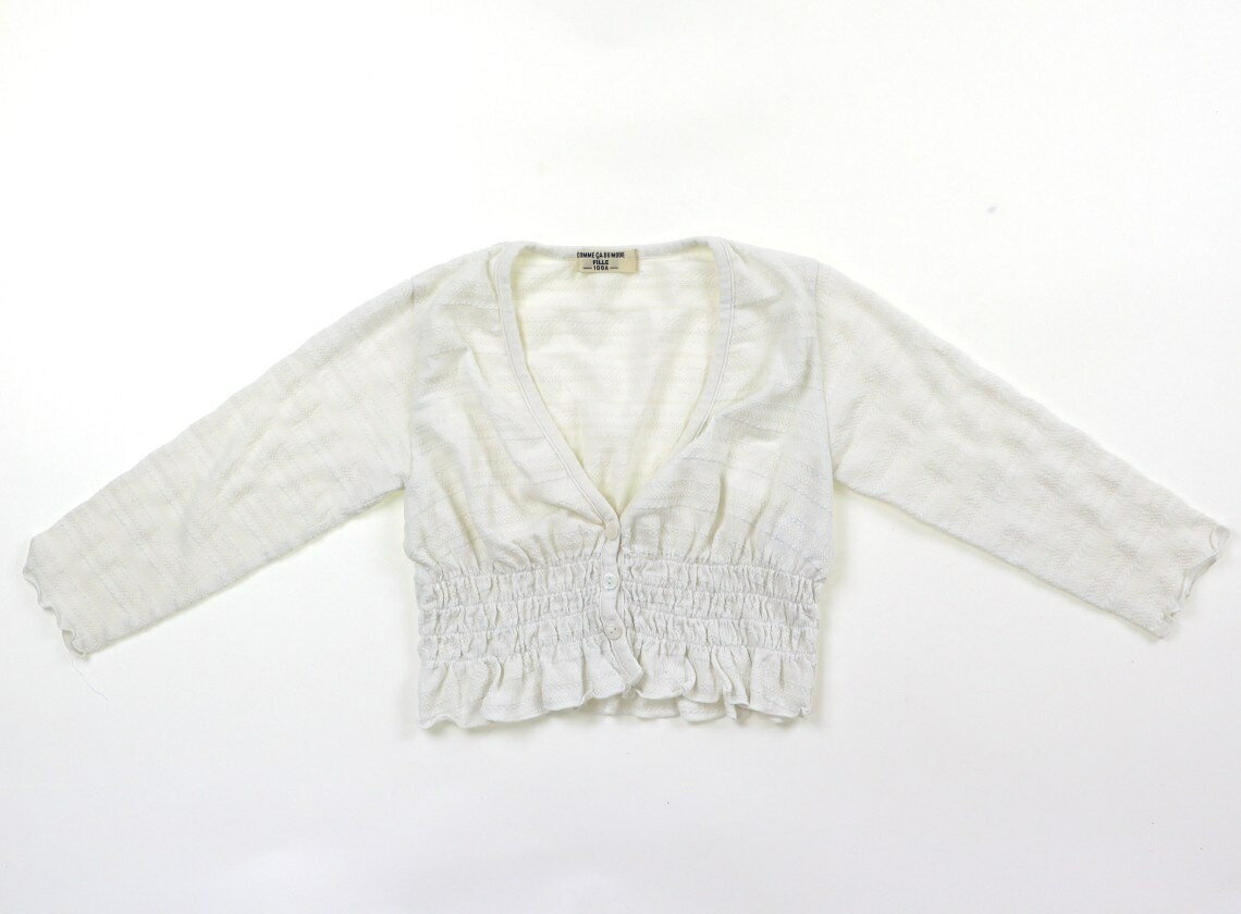 コムサデモード COMME CA DU MODE カーディガン 100 女の子 ホワイト 子供服 ベビー服 キッズ アウトレット ユーズド 【中古】キッズ・ベビー・マタニティ